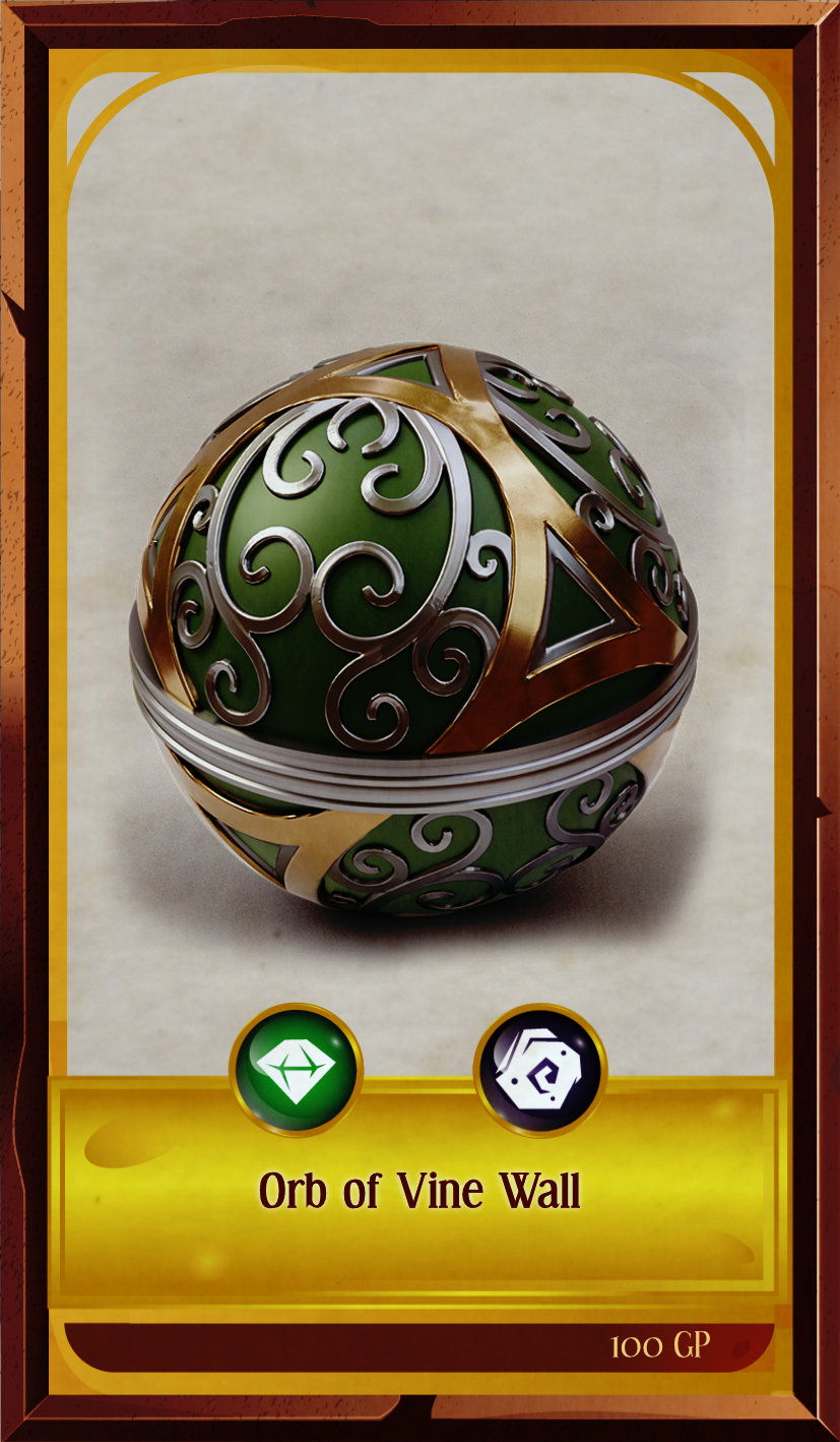 Sfera decorativa a parete con viticci